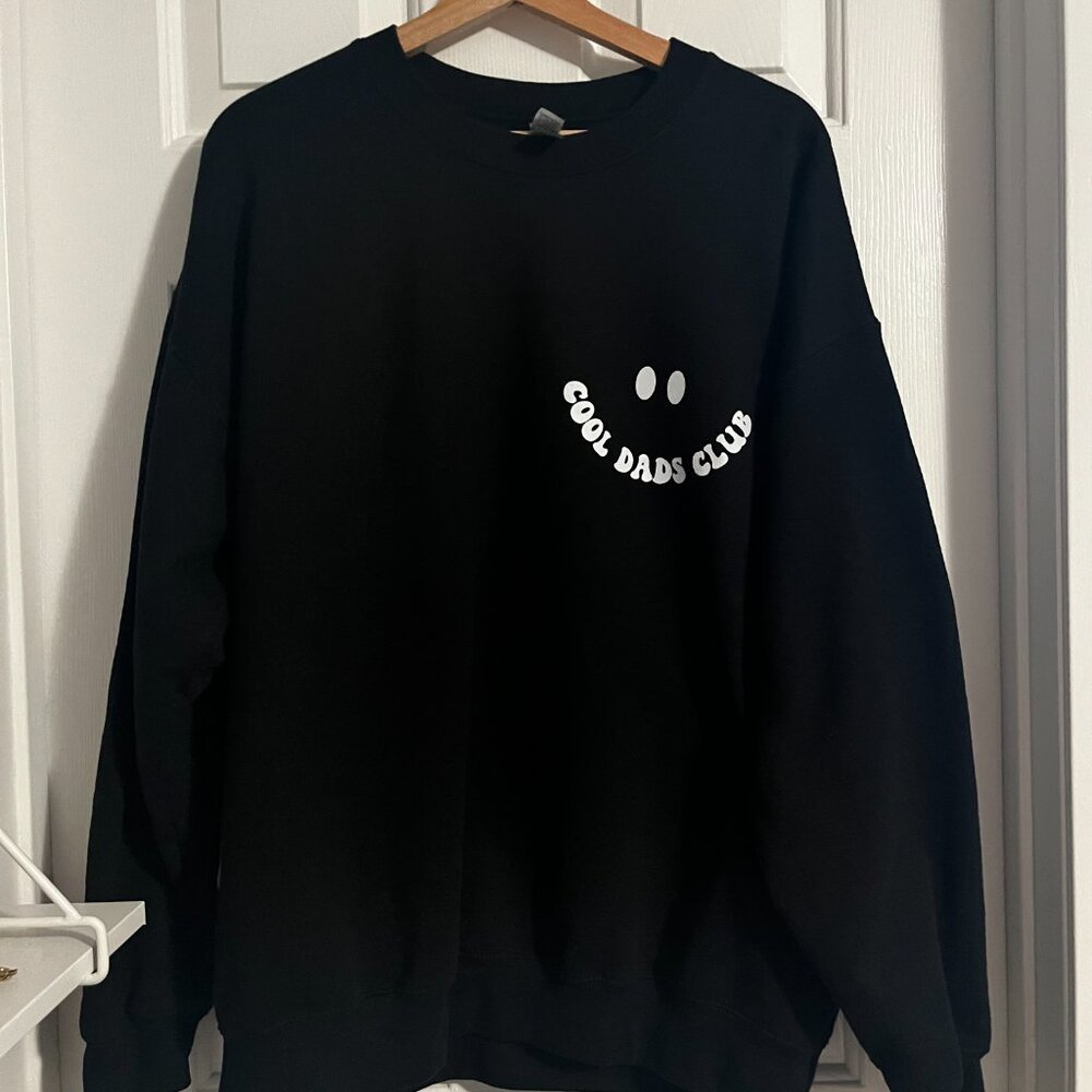 Cool Dads Club Black and White Crewneck